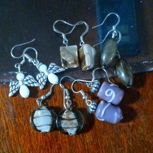 5 sets of earrings